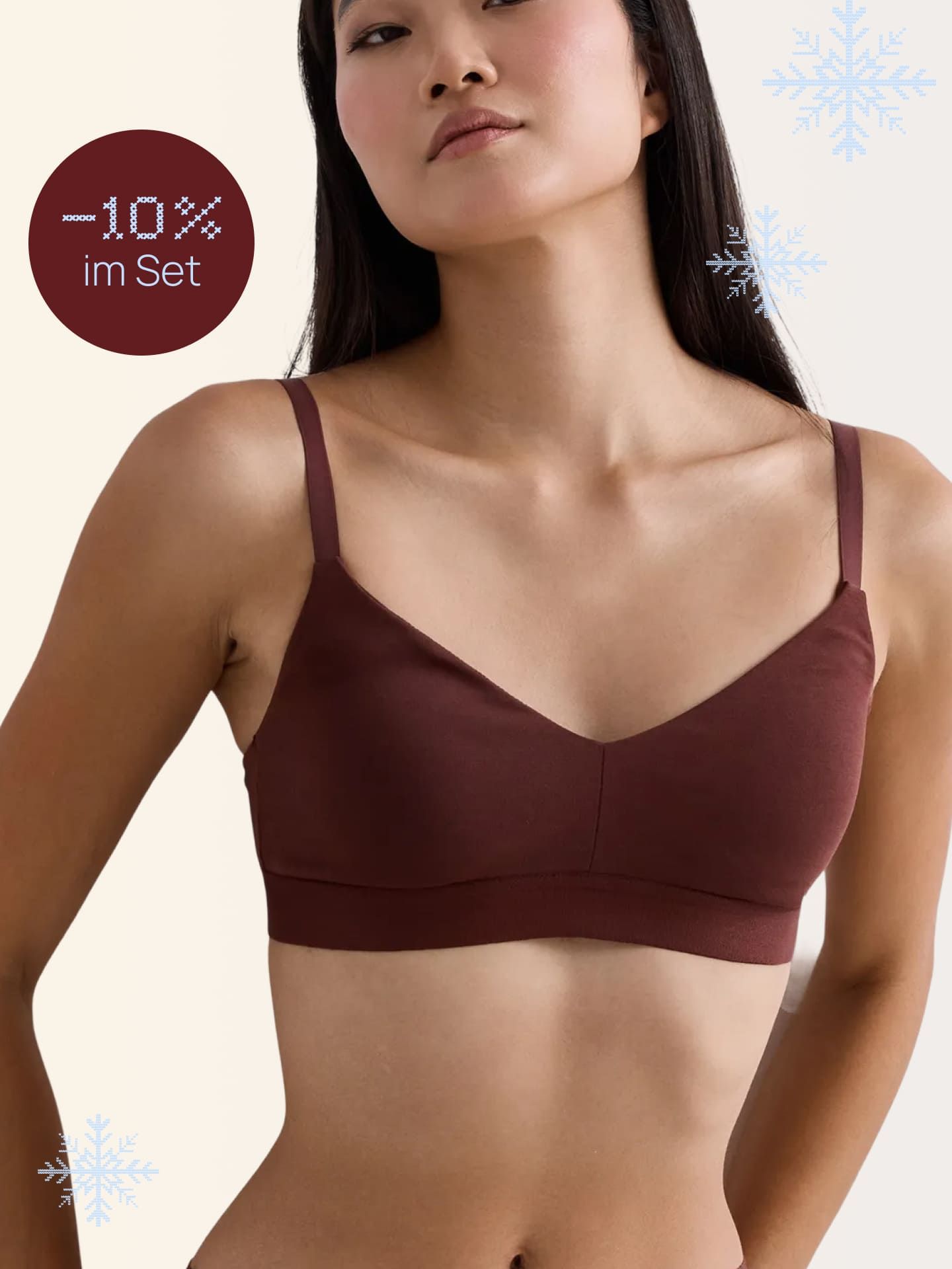 Casual Cotton Bralette with removable Pads